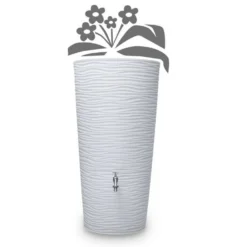 GARANTIA Récupérateur d'eau avec bac à fleurs et accessoires 210 L, Natura