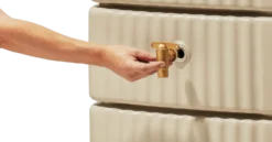 GARANTIA Récupérateur d'eau cuve murale 500L, Slim Sable
