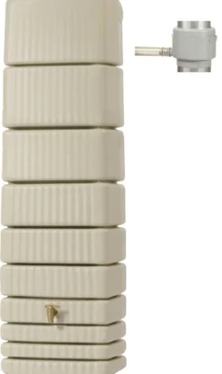 GARANTIA Récupérateur d'eau cuve murale 650L, Slim Sable