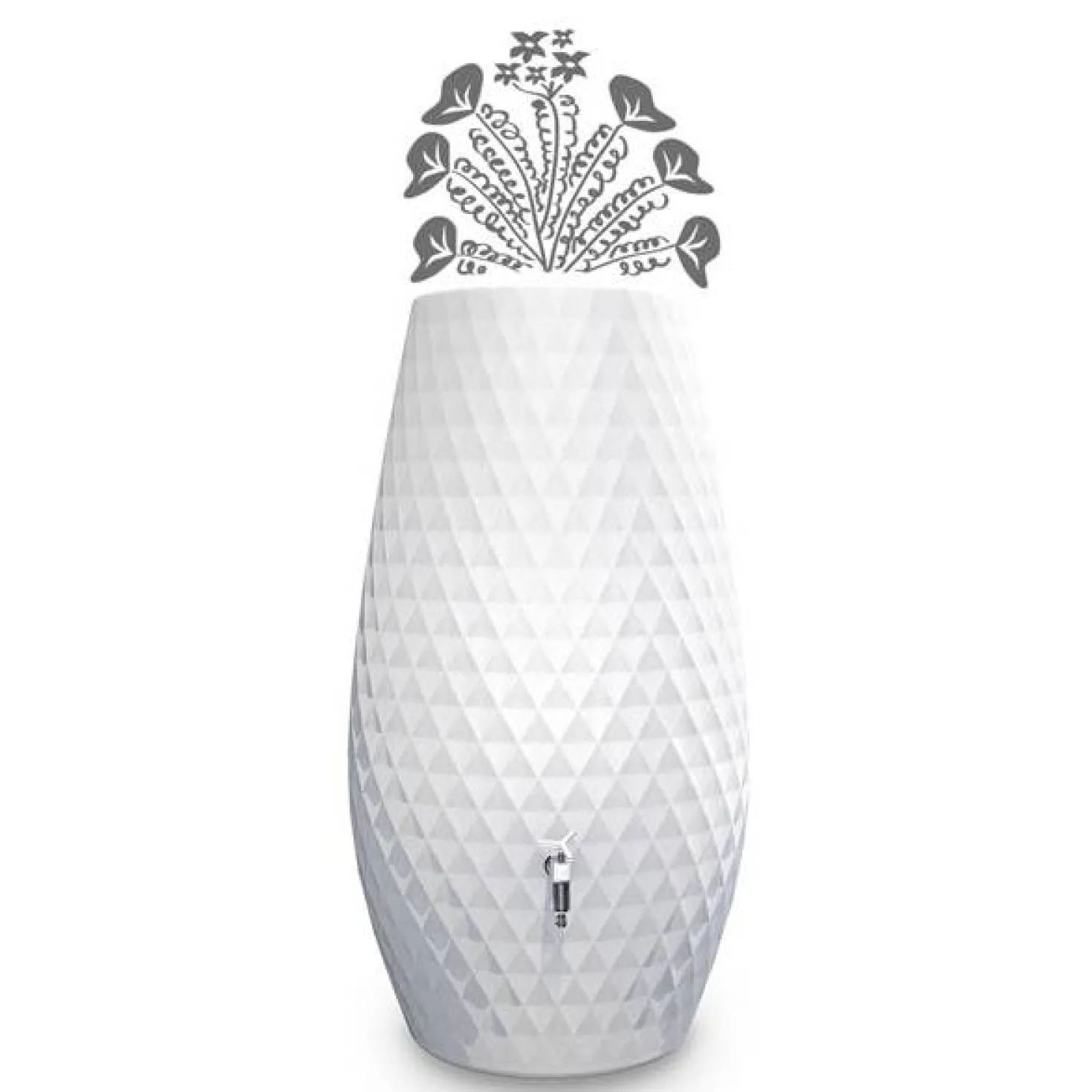 GARANTIA Récupérateur d'eau Triagon avec bac à fleurs et accessoires 230L, Triagon