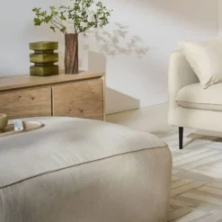 Grand pouf tissu Otis