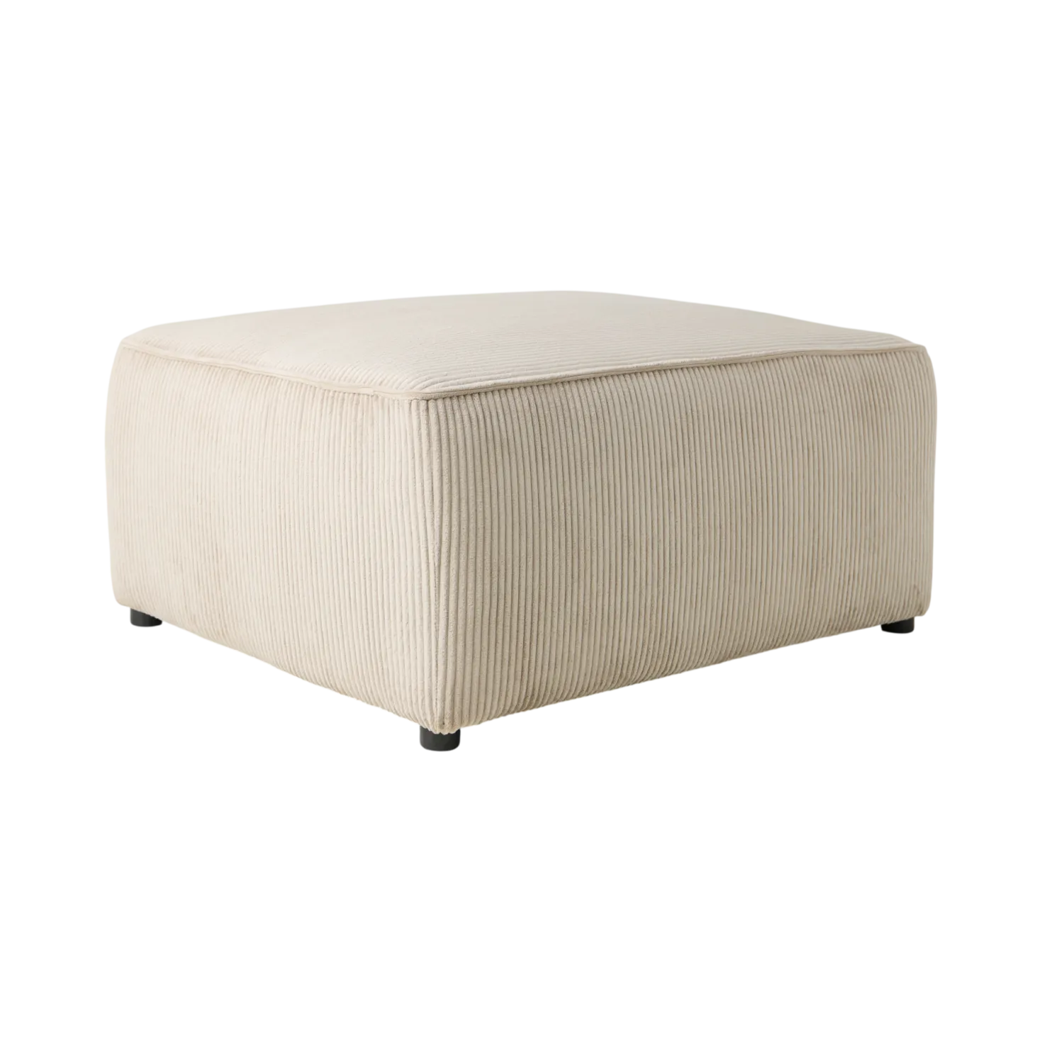 Grand pouf velours côtelé Otto