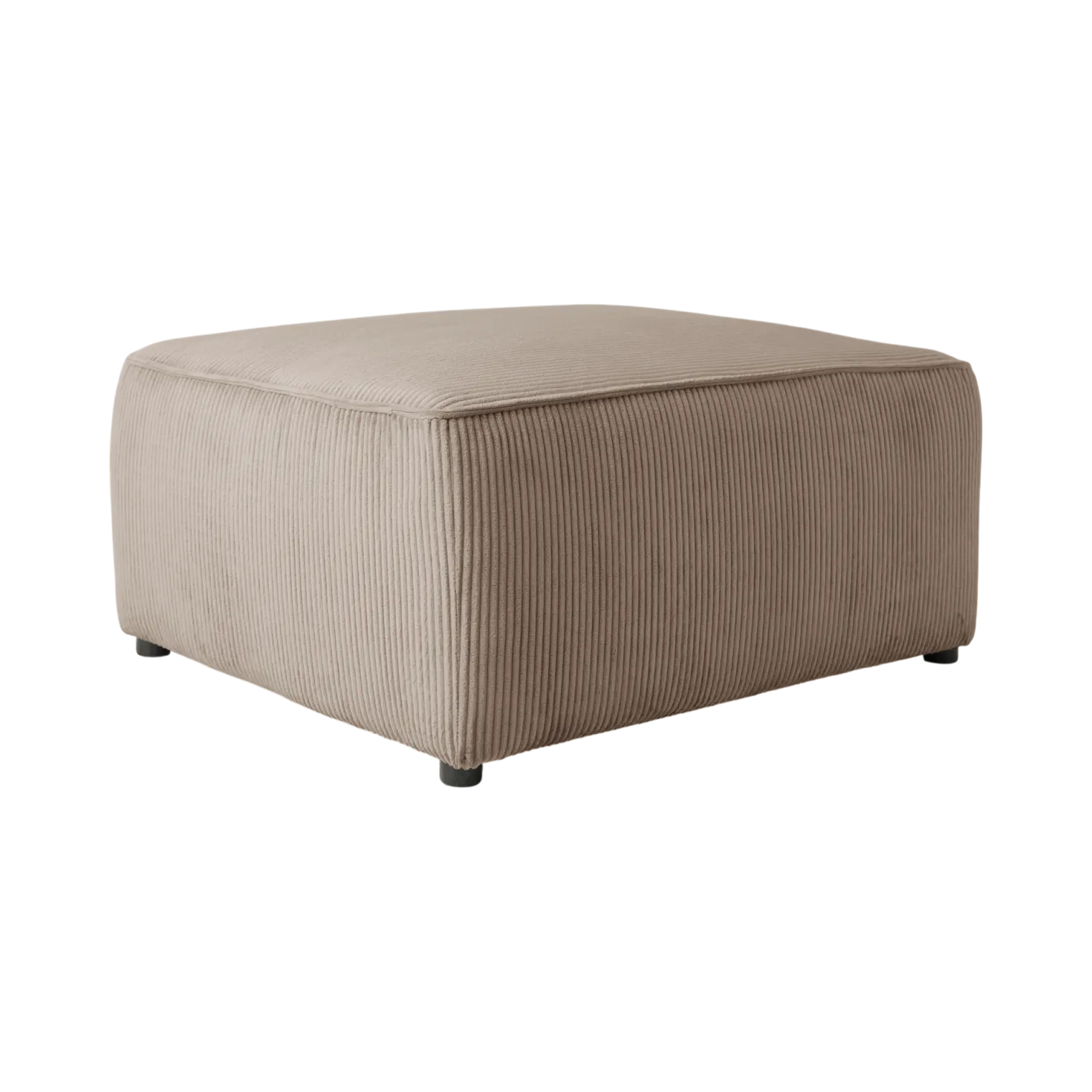 Grand pouf velours côtelé Otto
