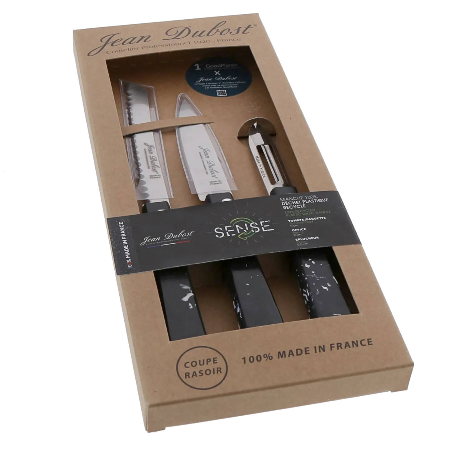 JEAN DUBOST Coffret 3 pièces cuisine PM Sense Black