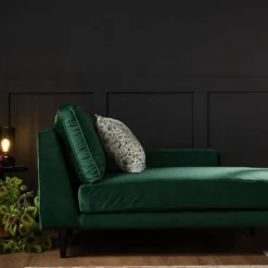 Lampe à poser en verre vert fumé Céleste