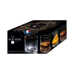 LA ROCHERE Set de 4 gobelets à whisky Chicago
