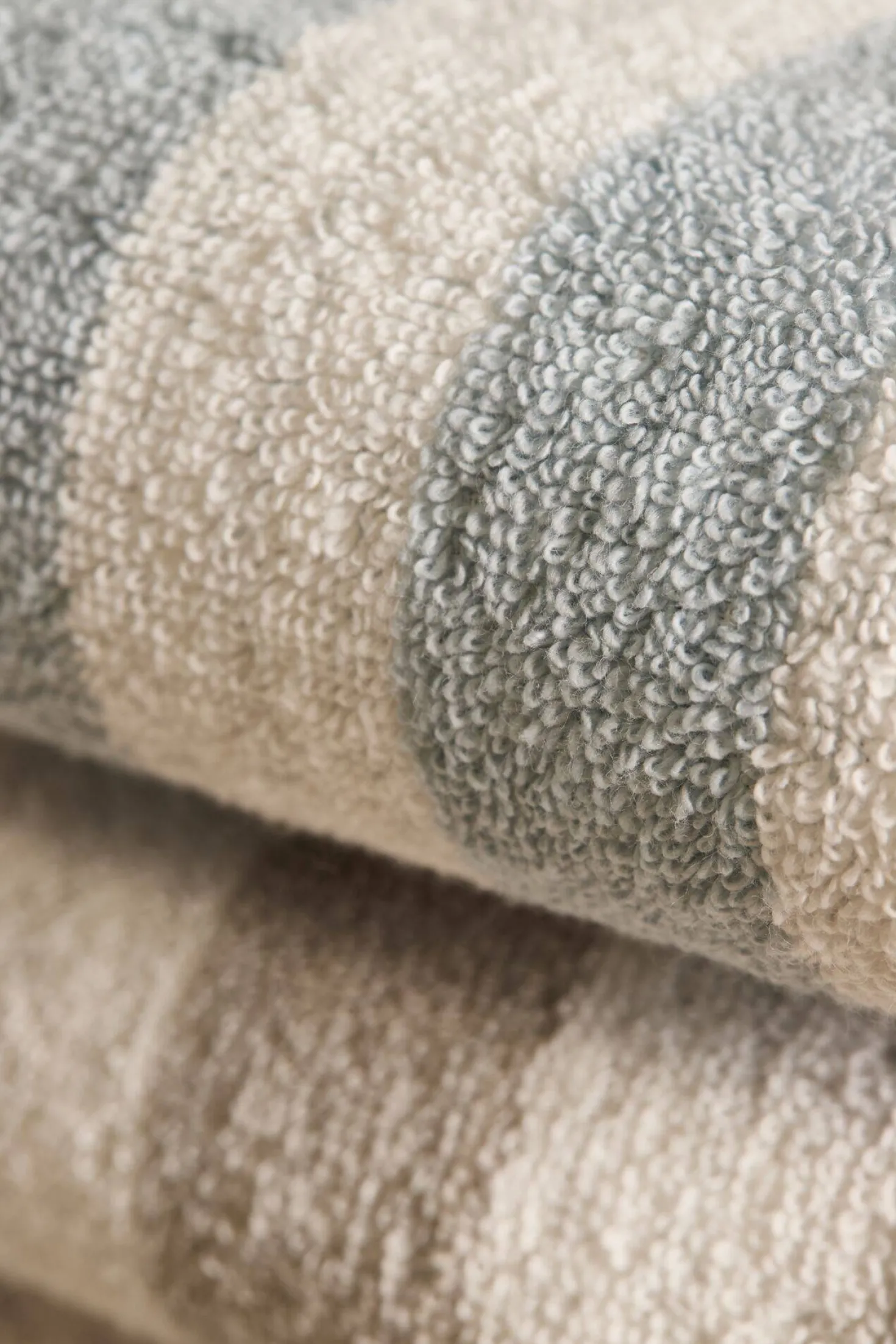 LASA HOME Serviette de bain coton recyclé Lucia