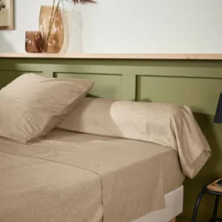 LASA HOME Taie d'oreiller coton flanelle Livia