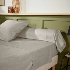 LASA HOME Taie d'oreiller coton flanelle Livia