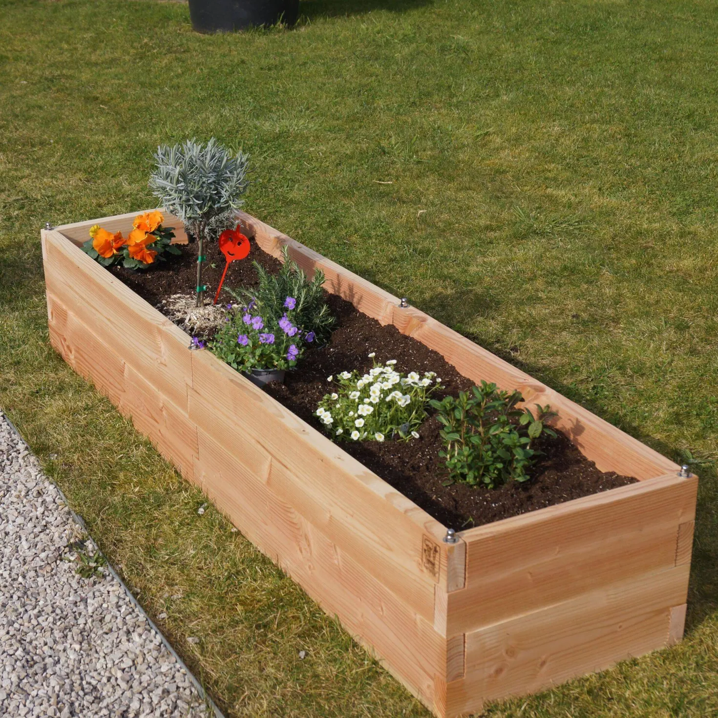 LE CARRE FANTASTIK Carré potager en bois rectangulaire 168cm, Lombrik