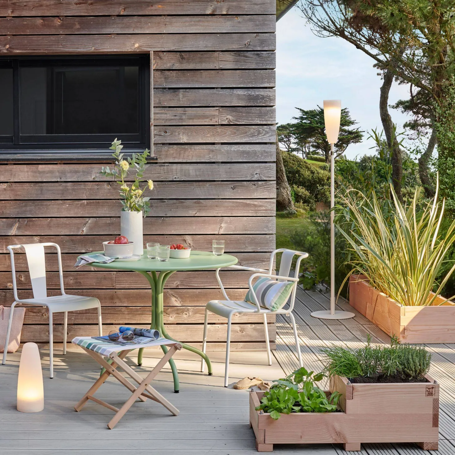 LE CARRE FANTASTIK Carré potager en bois 2 bacs et 2 niveaux 86cm, Twinik
