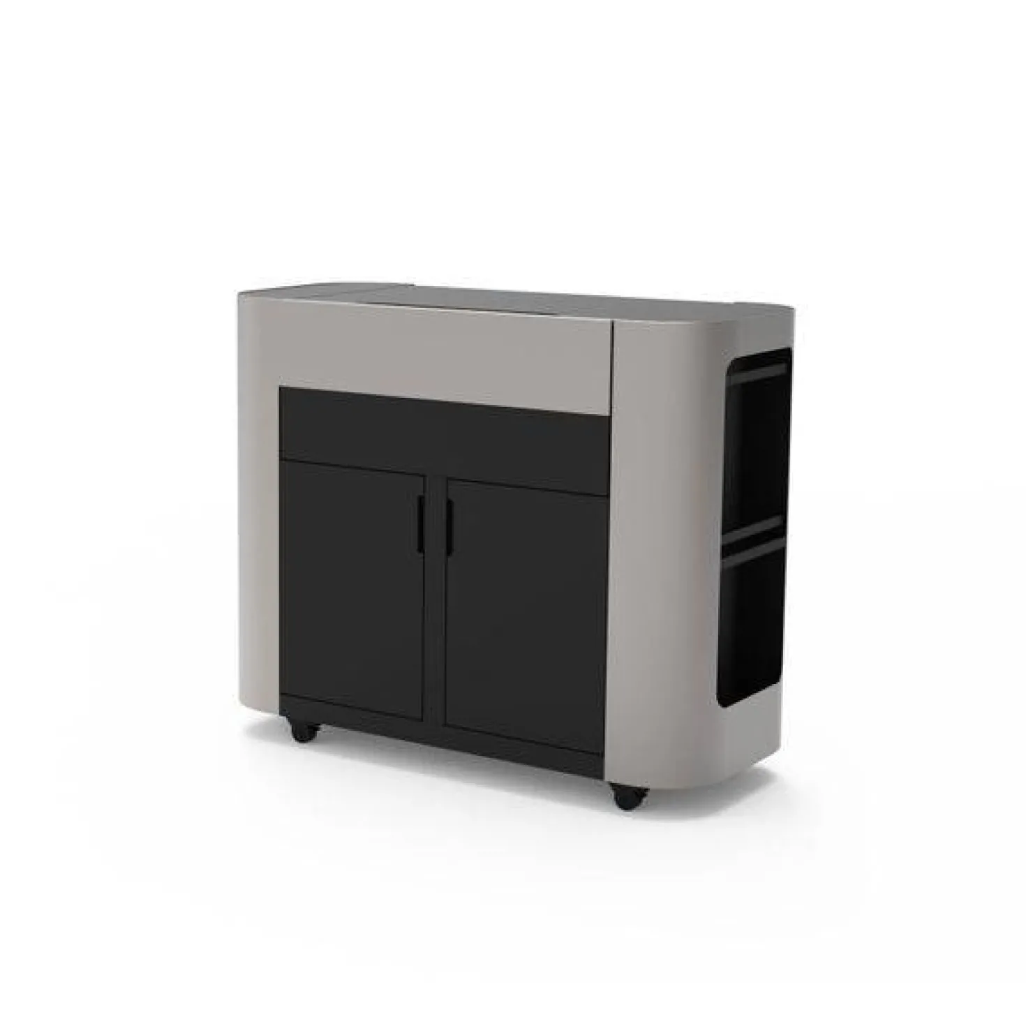 LE MARQUIER Plancha avec meuble Exclusive Gaz 375 Duo Edition meuble et couvercle