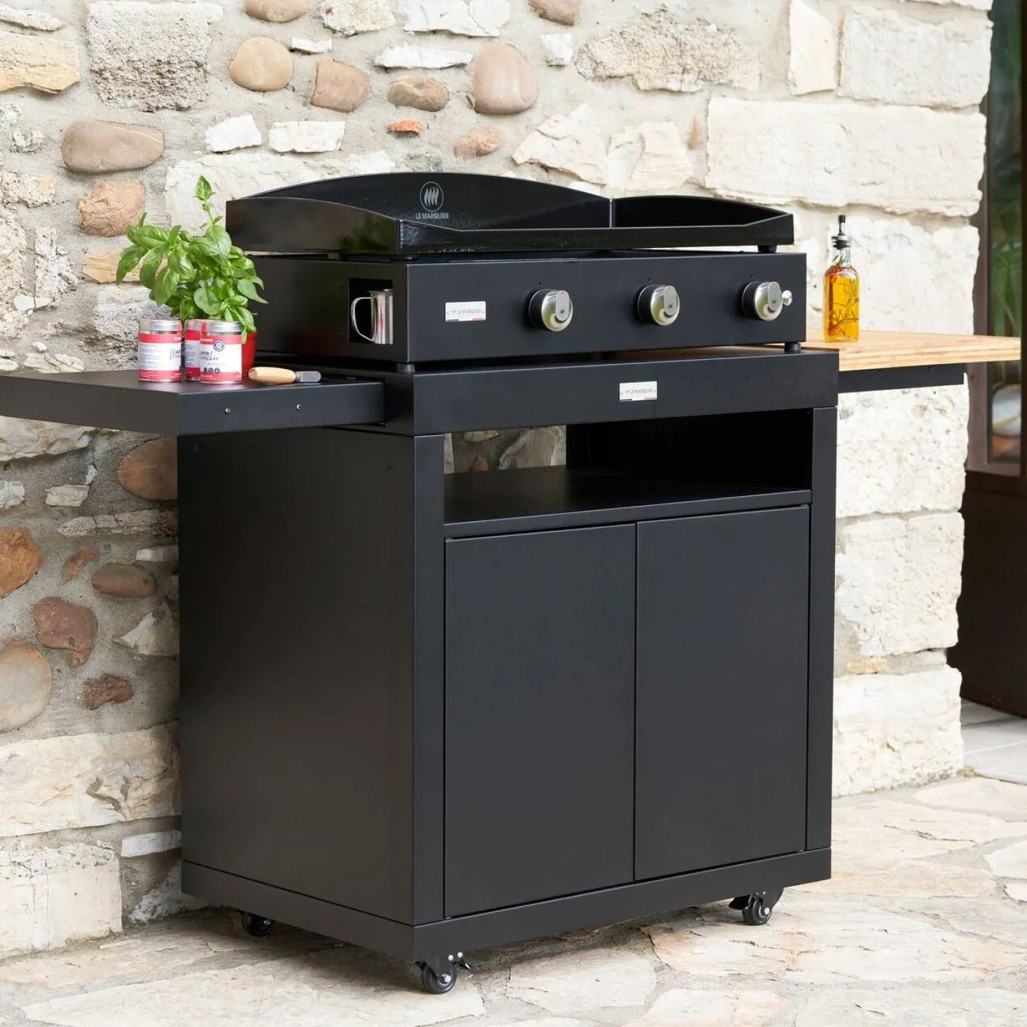 LE MARQUIER Plancha et desserte Pure Gaz 260 Edition