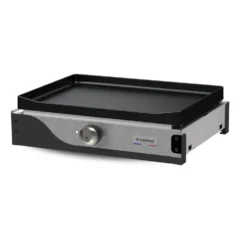 LE MARQUIER Plancha La Petite Française Électrique 150 Duo Inox et Acier Noir