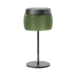 LES JARDINS LOLIE - Lampe de table H 28 cm solaire & rechargeable 200 LM maille OLIVE