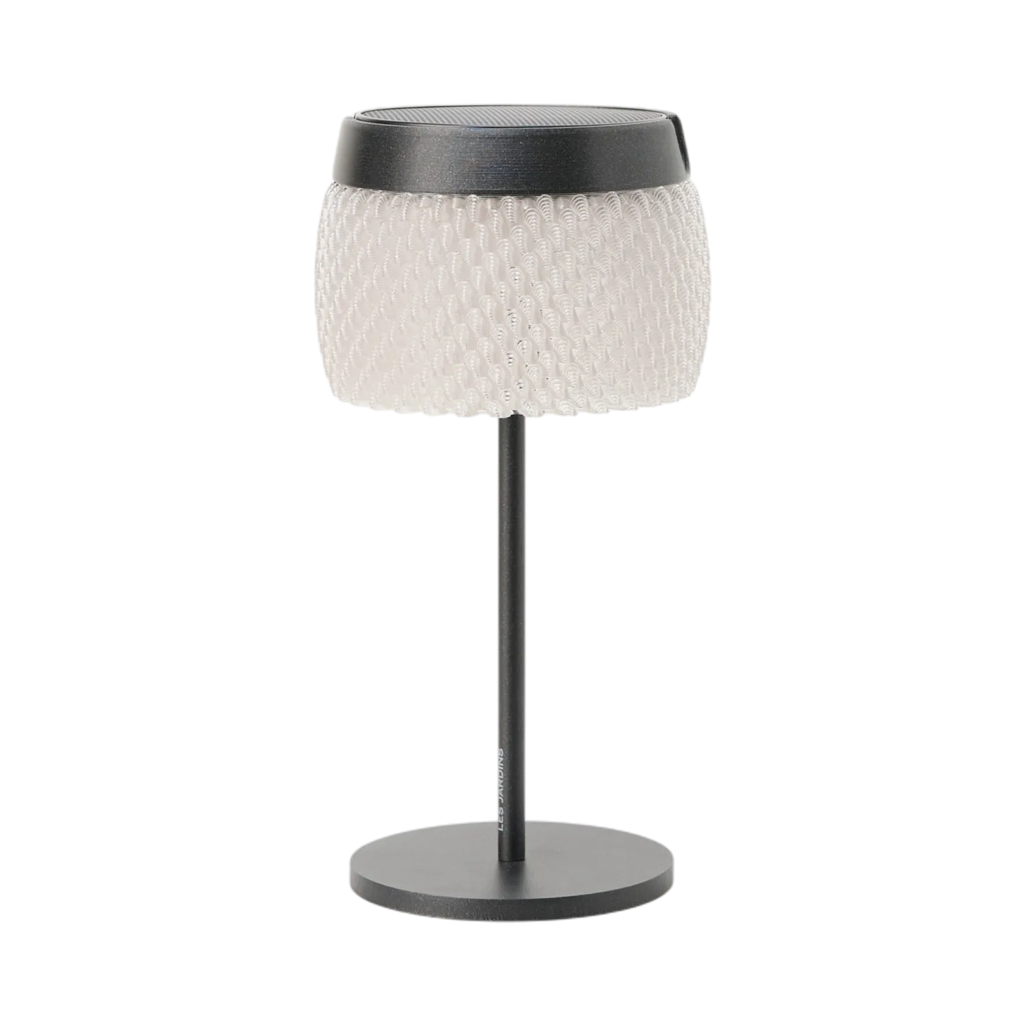 LES JARDINS LOLIE - Lampe de table H 28 cm solaire & rechargeable 200 LM maille CRISTAL