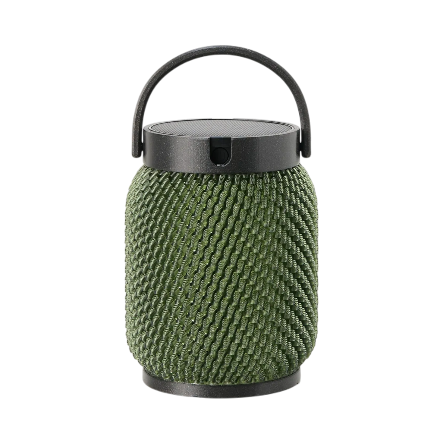 LES JARDINS LOLIE - Lampion lesté à poser H 20 cm solaire & rechargeable 200 LM maille OLIVE