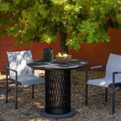LES JARDINS LOLIE - Lampion lesté à poser H 20 cm solaire & rechargeable 200 LM maille OLIVE