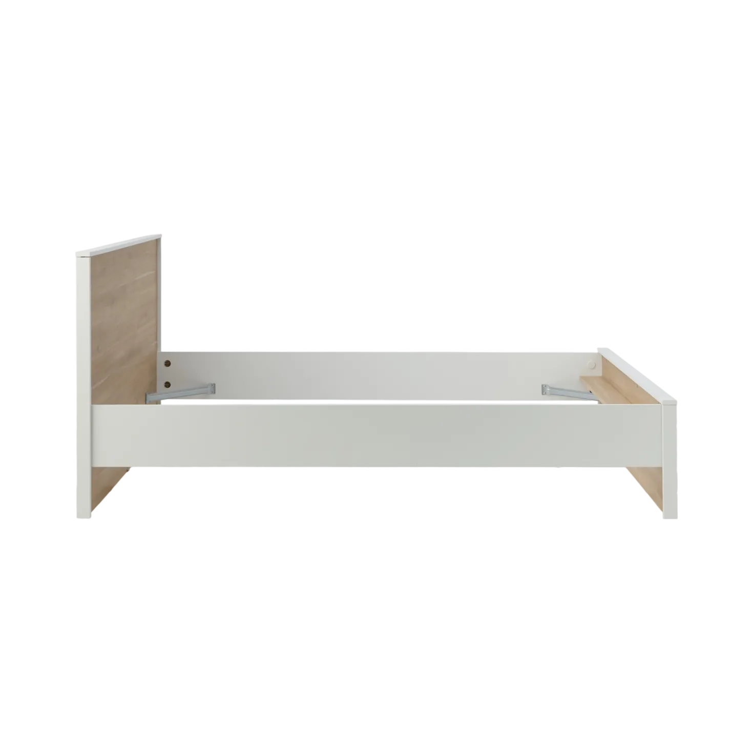 Lit avec tiroir de rangement en option décor bois Palerme