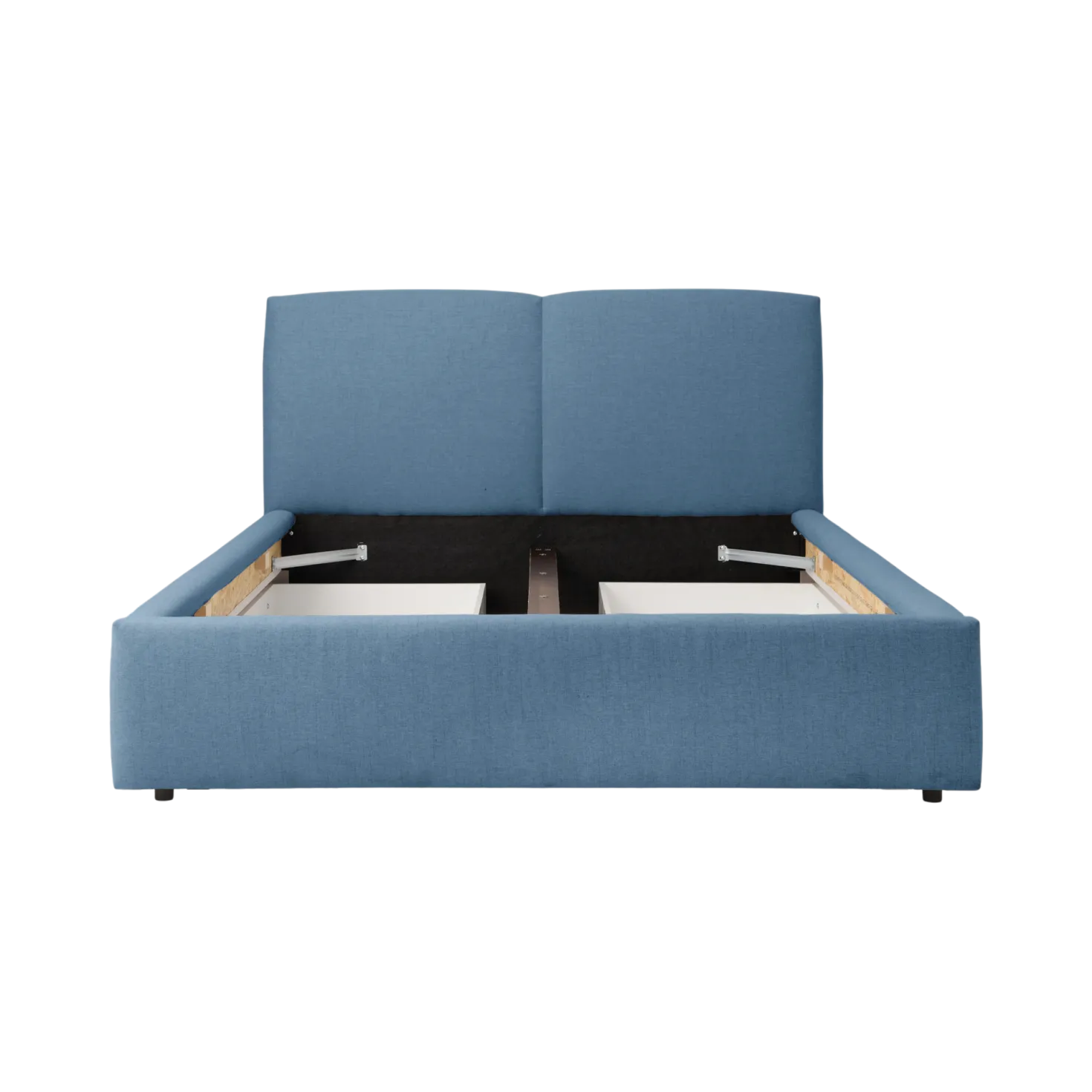 Lit avec tiroir de rangement tissu Perline