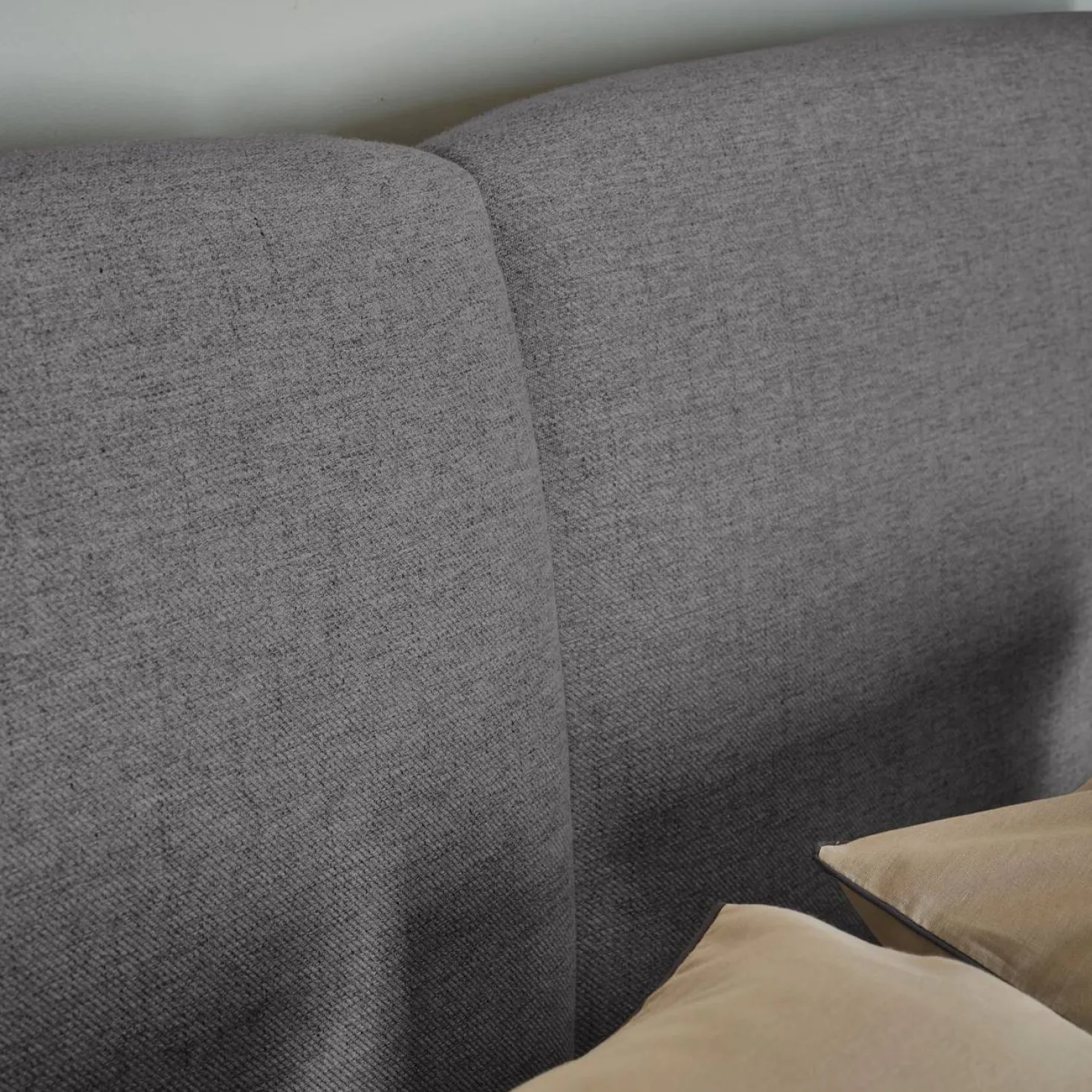 Lit avec tiroir de rangement tissu Perline
