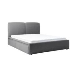 Lit avec tiroir de rangement tissu Perline