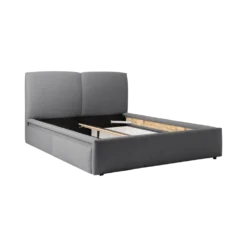 Lit avec tiroir de rangement tissu Perline