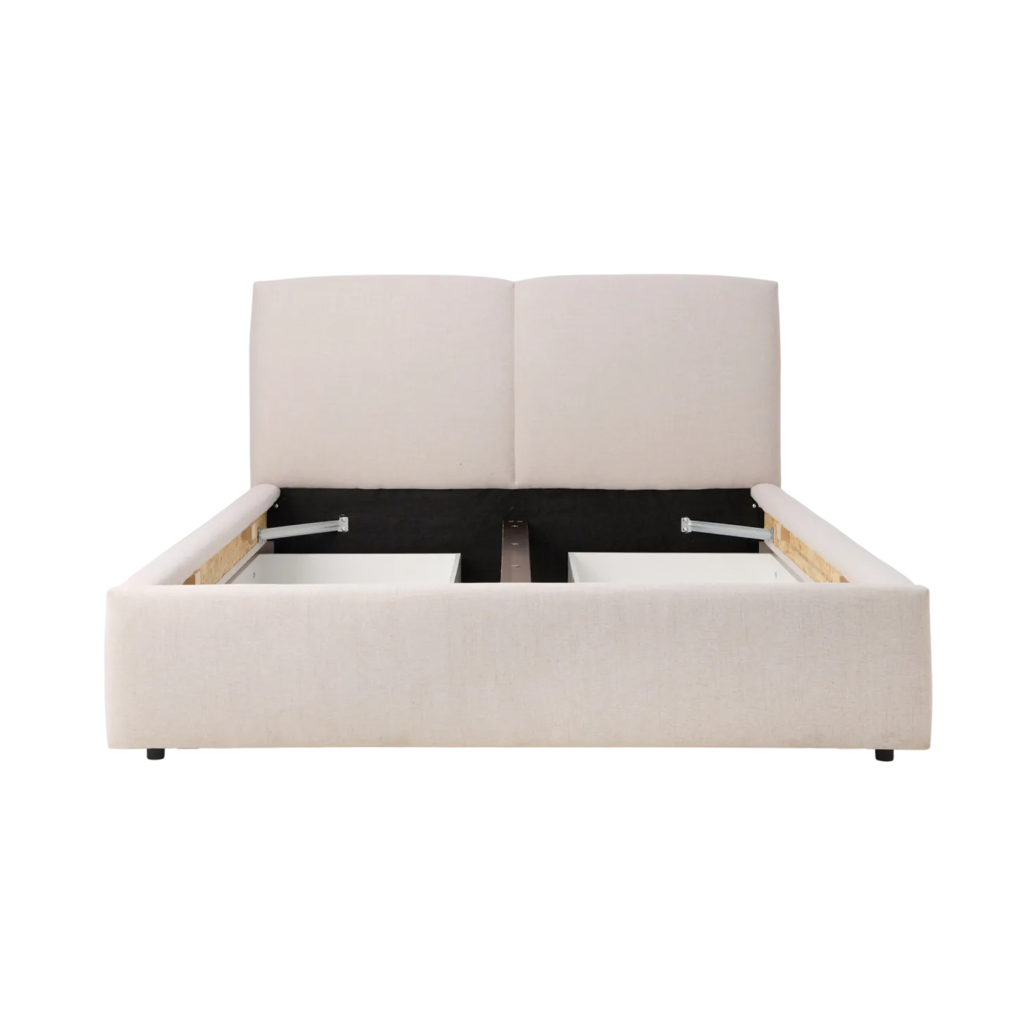 Lit avec tiroir de rangement tissu Perline