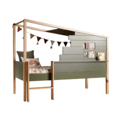 Lit cabane en bois Sylven