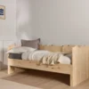 Lit enfant pin massif avec tiroir de rangement en option Étretat