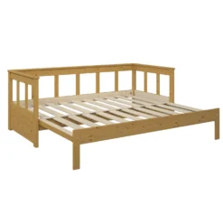 Lit extensible bois massif avec tiroir de rangement en option Tanguy