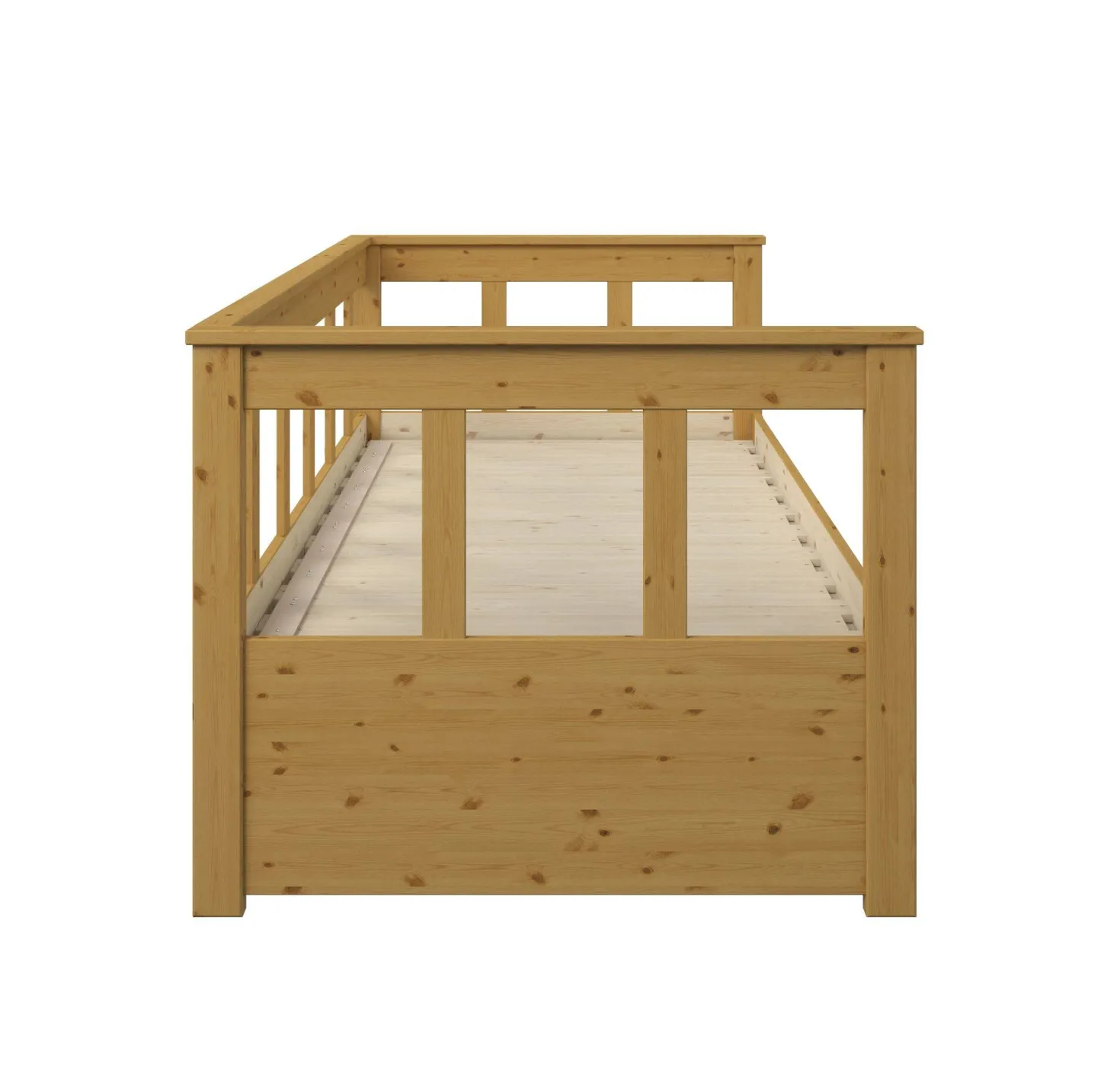 Lit extensible bois massif avec tiroir de rangement en option Tanguy