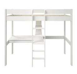 Lit mezzanine + fauteuil extensible bois massif Tim