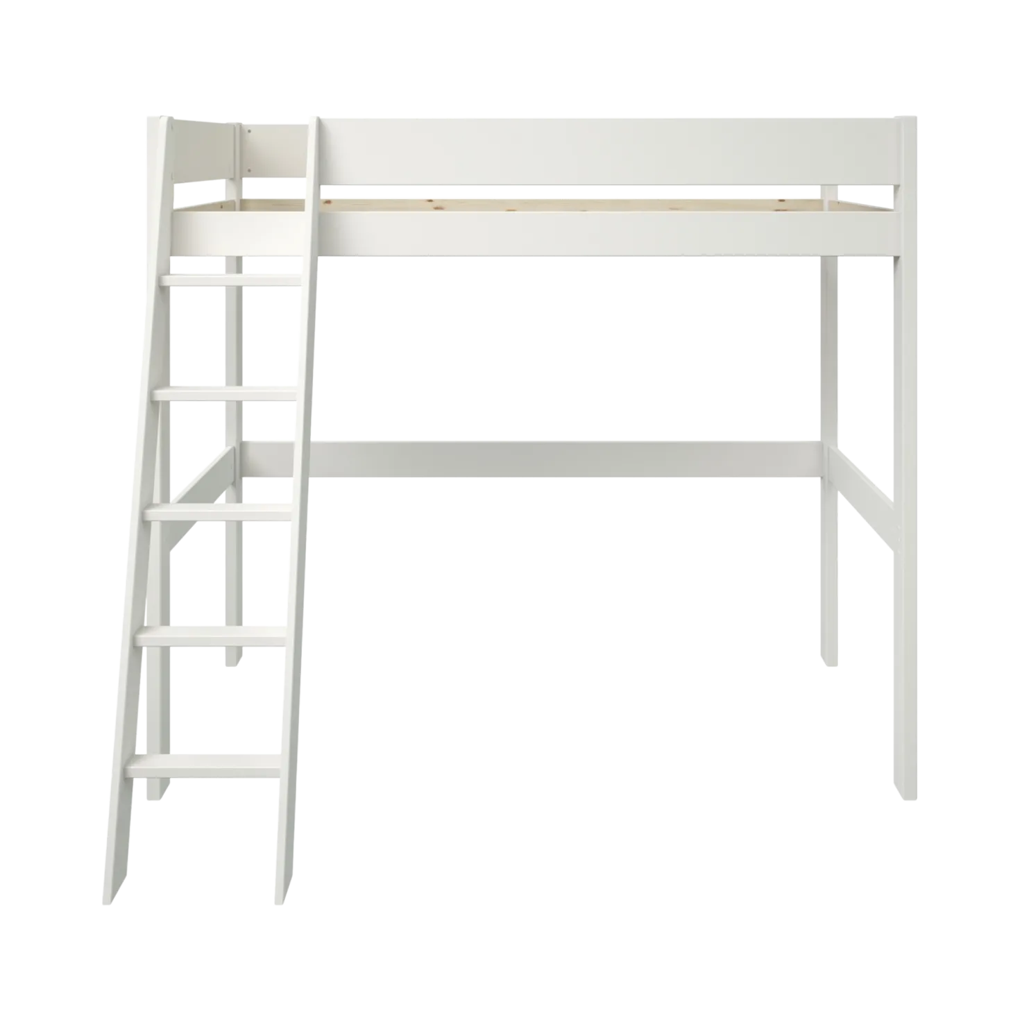 Lit mezzanine 90 x 190 cm bois massif avec bureau en option Timon