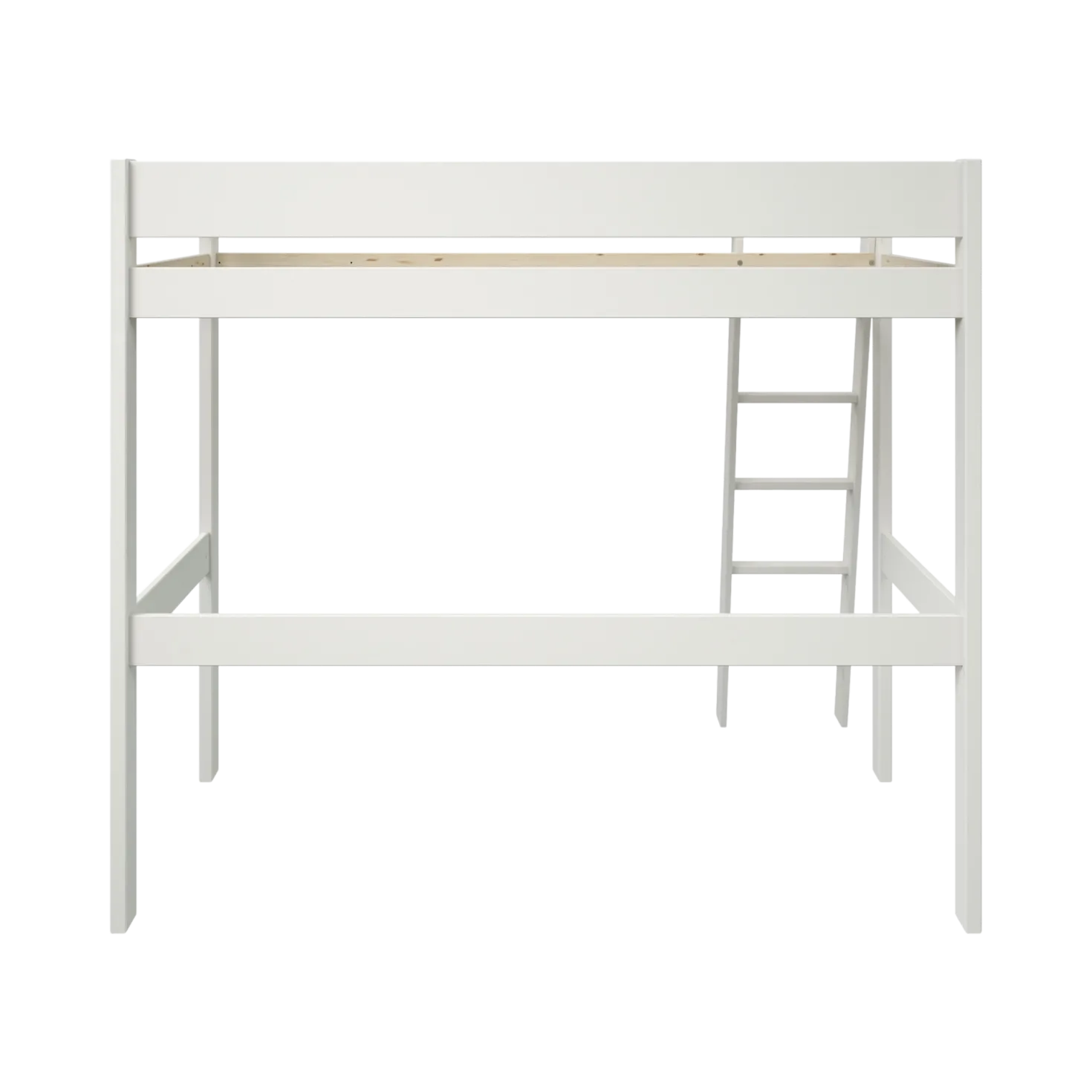 Lit mezzanine 90 x 190 cm bois massif avec bureau en option Timon