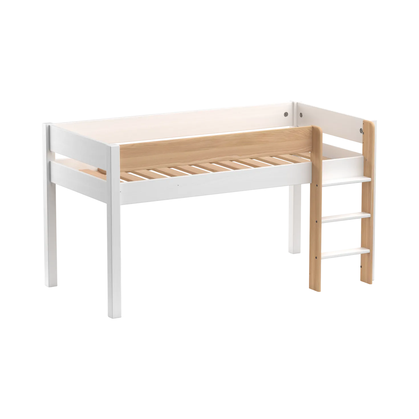 Lit mi-hauteur Sylvio bois massif