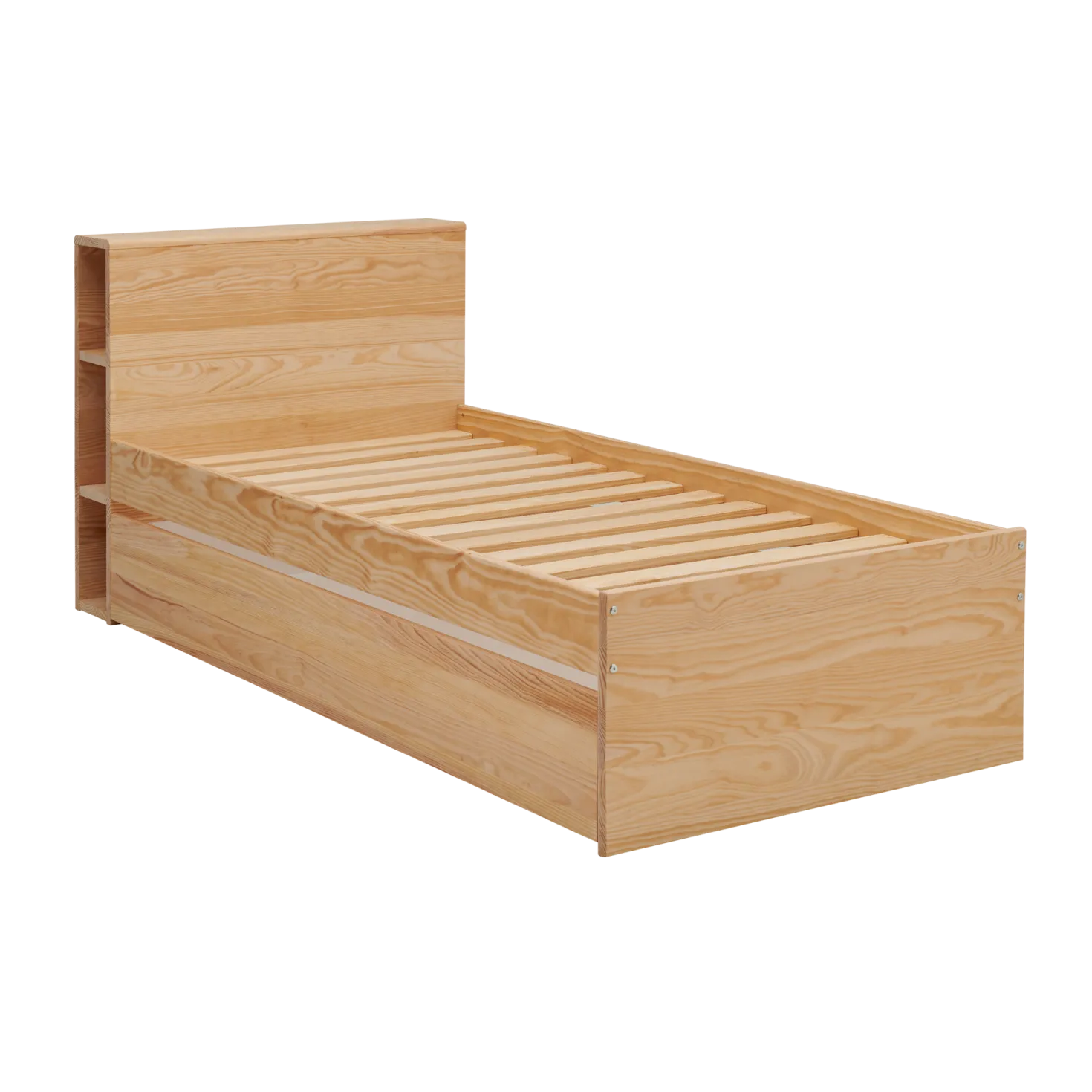 Lit rangement bois massif Sebastian