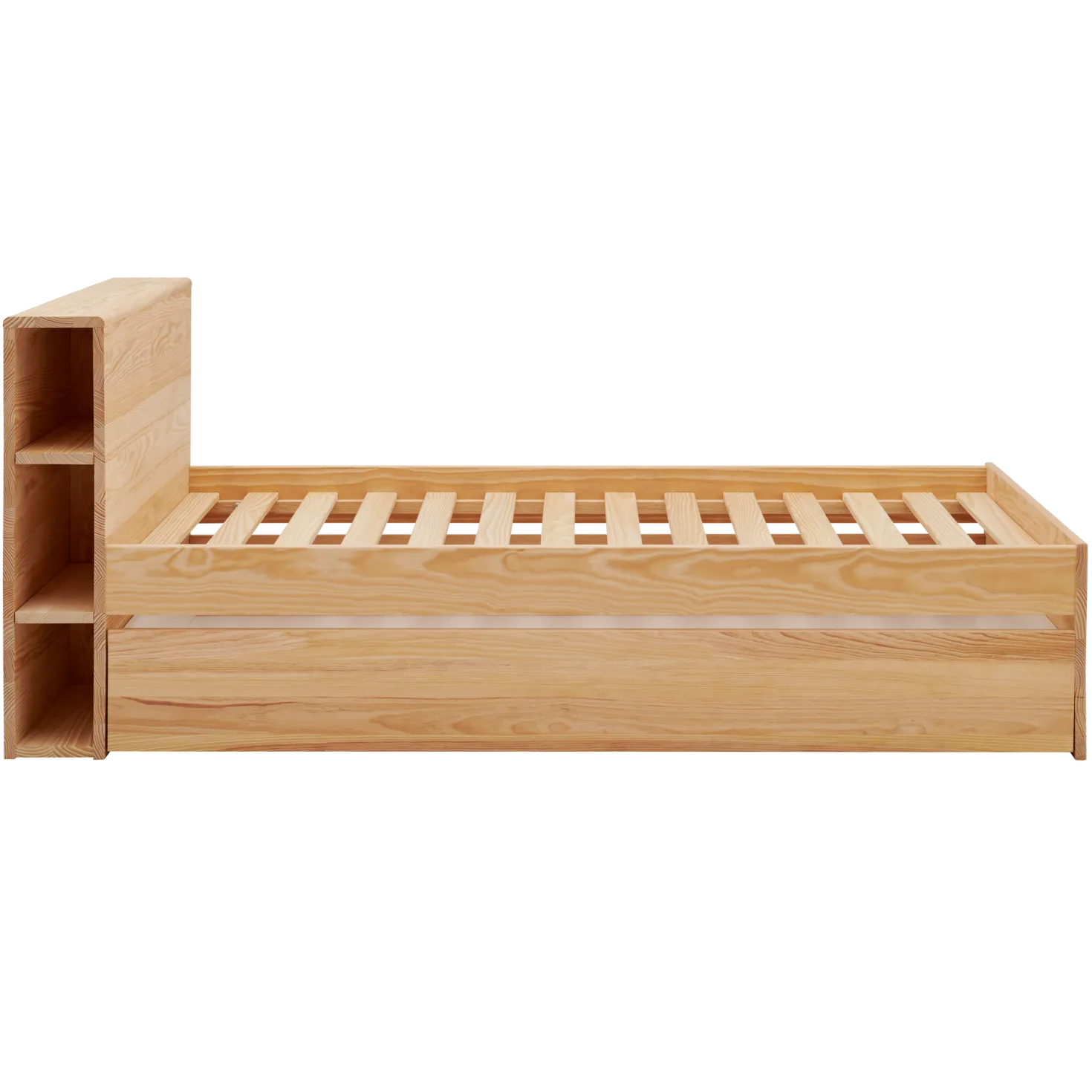 Lit rangement bois massif Sebastian