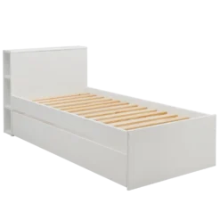 Lit rangement bois massif Sebastian
