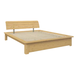 Lit rangement bois massif Tania