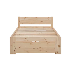 Lit rangement bois massif Tara