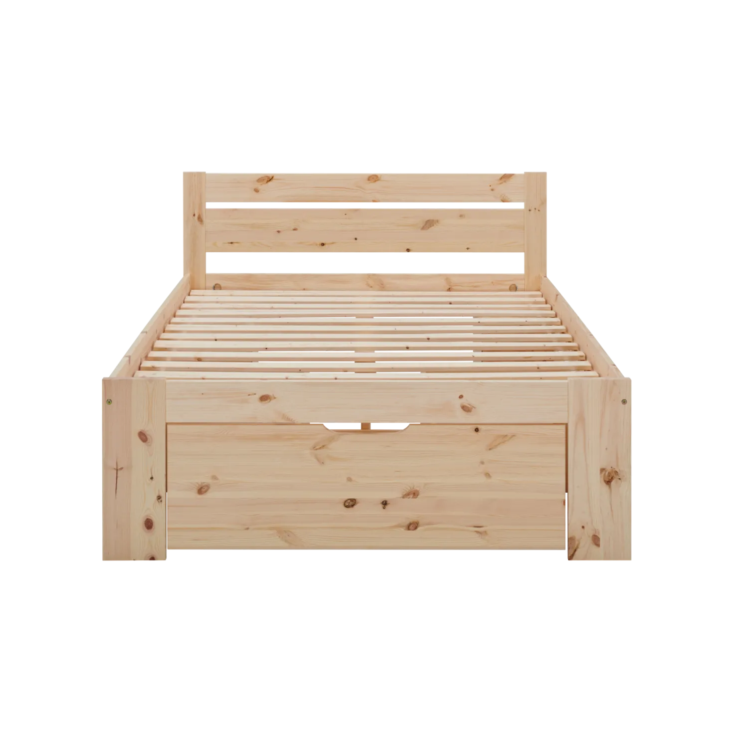 Lit rangement bois massif Tara