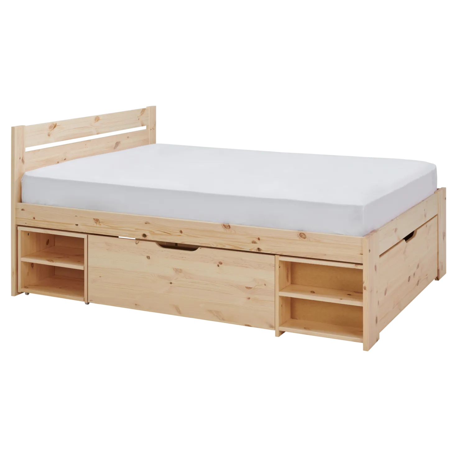 Lit rangement bois massif Tara