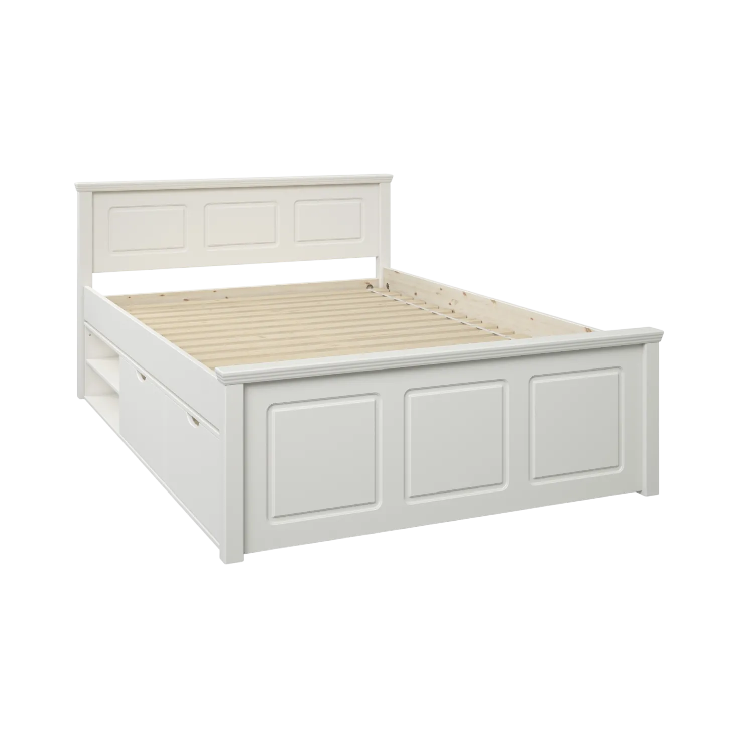 Lit rangement bois massif Thilia