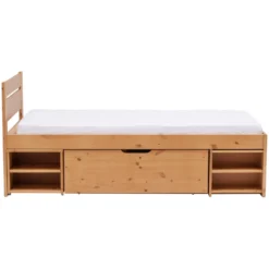 Lit rangement enfant bois massif Tara