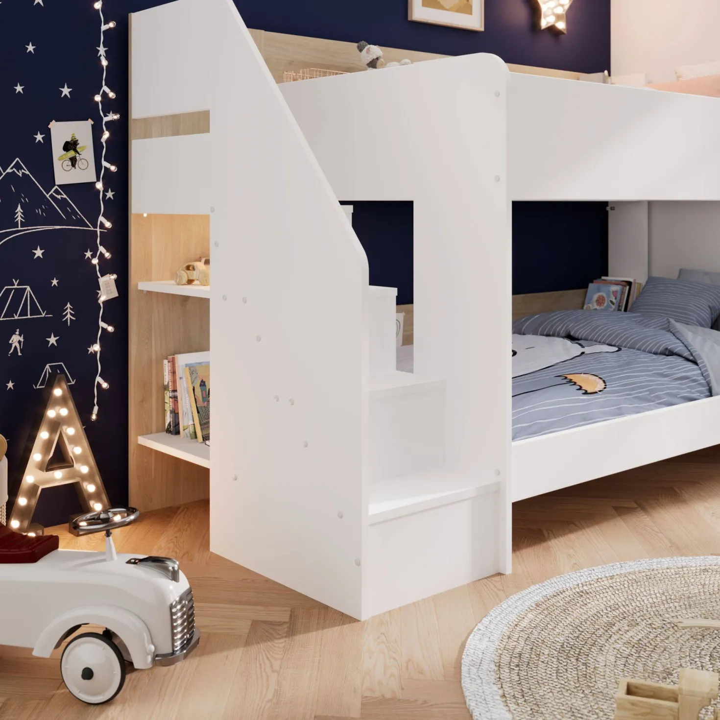 Lits superposés avec tiroir en option Parker