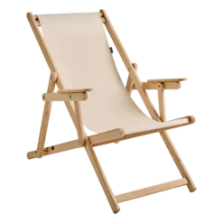 LONA Chilienne Pliante avec Accoudoirs en Bois LONA