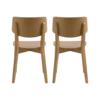 Lot de 2 chaises bois Suzanne