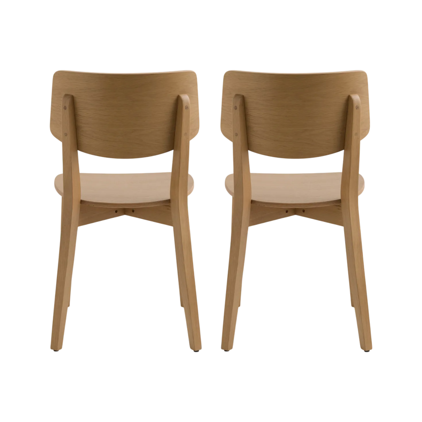 Lot de 2 chaises bois Suzanne