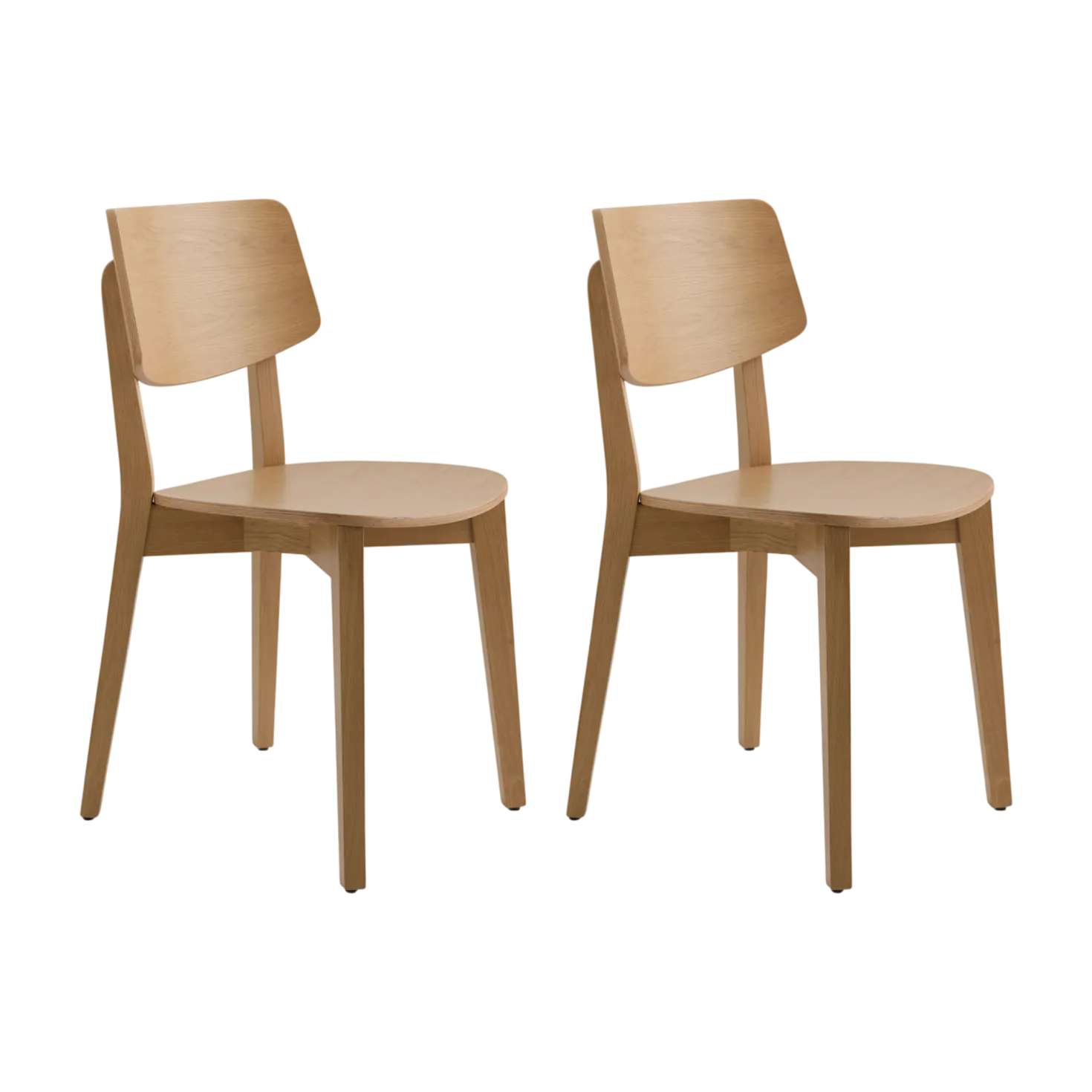 Lot de 2 chaises bois Suzanne